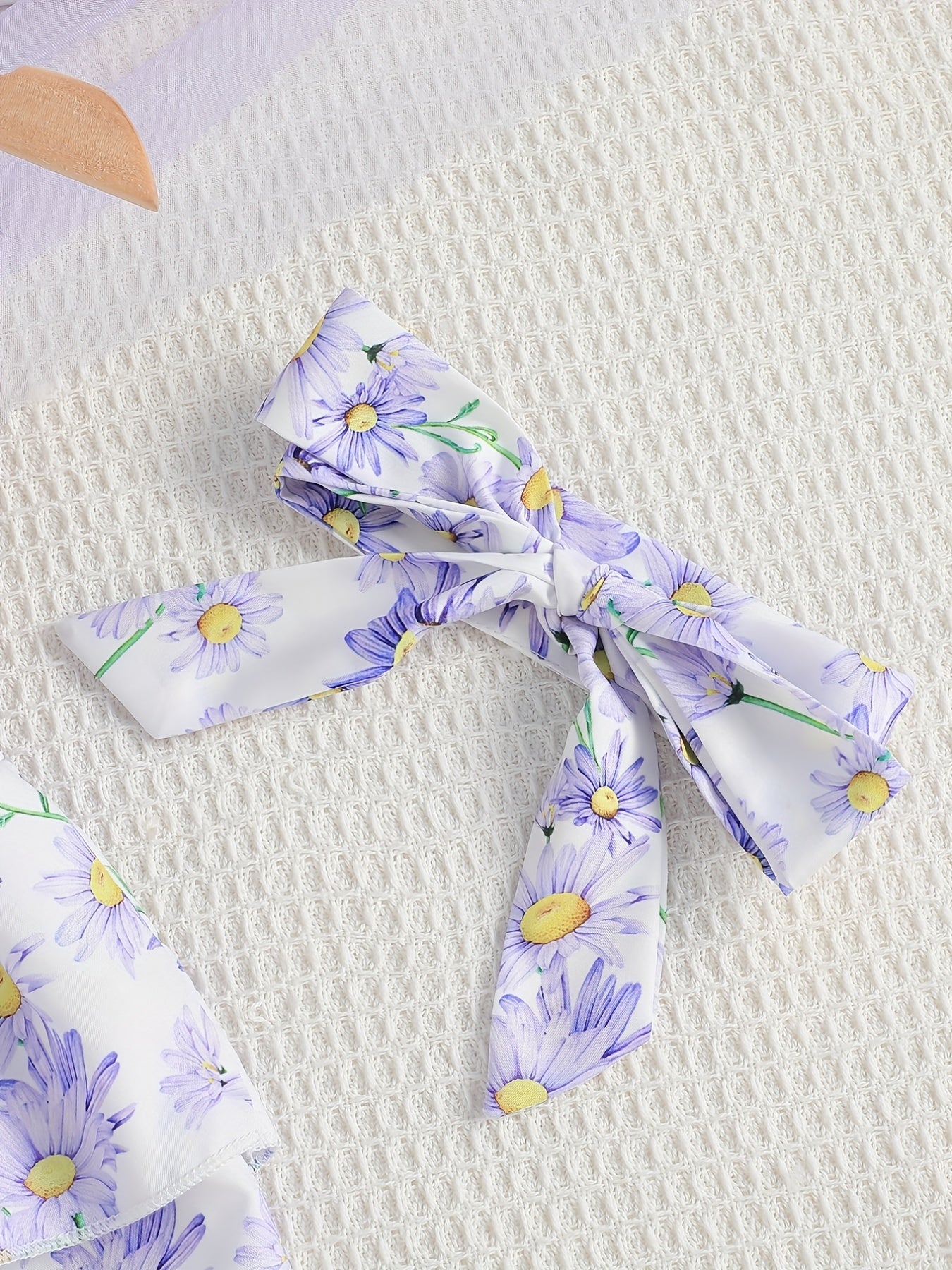 2pcs Baby Girls Floral Sleeveless Cami Dress & Headband Set