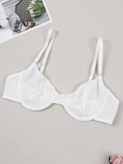 Solid Push Up Bra Comfy & Breathable Women's Lingerie