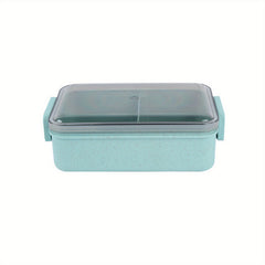 Single Layer Wheat Straw Lunch Box Leakproof Food Container