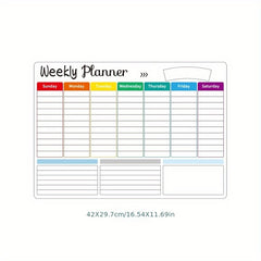 5pcs 10pcs Magnetic Monthly Plan Weekly Plan Note Card Set Refrigerator Sticker