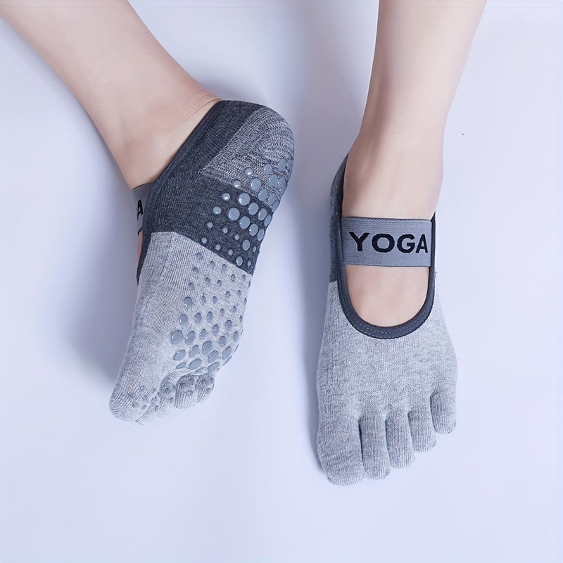 Breathable Anti Slip Yoga Socks for Women Comfortable Five Finger