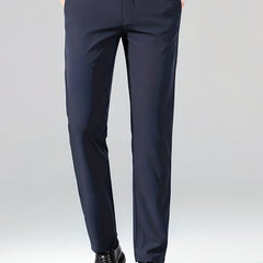 Men's Slim Fit Suit Trousers with Pockets