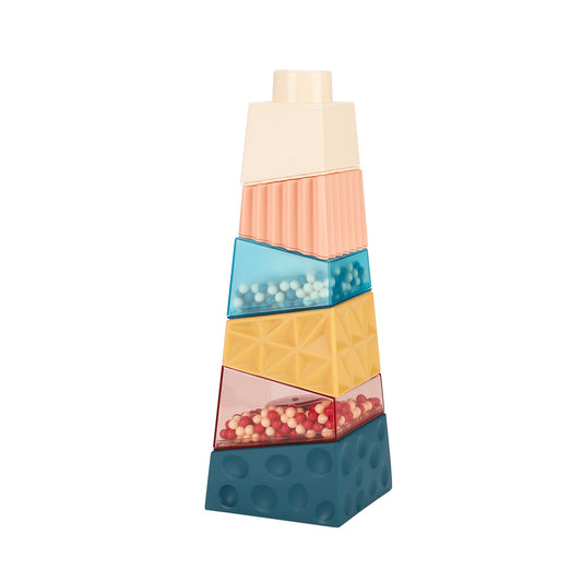 Montessori Baby Sucker Cup Toy Building Block for 1-3 Years Old