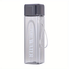 Square Water Cup Portable Leak-proof Plastic Bottle For Outdoor Sports