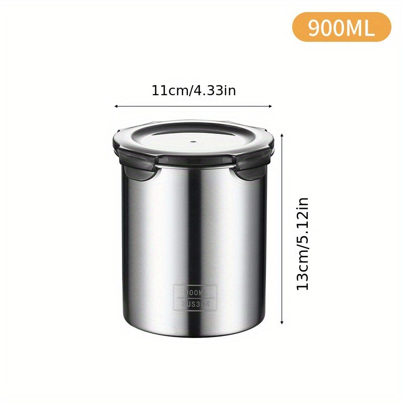 3pcs Stainless Steel Sealed Storage Tank Halloween Candy Can Biscuit Can
