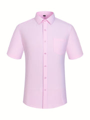 Men s Casual Short Sleeve Shirt With Pocket