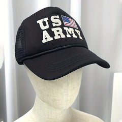 US Army Print Trucker Hat Mesh Baseball Cap