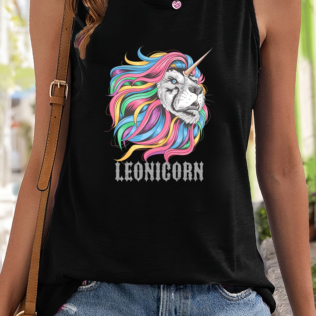 Animal Print Workout Tank Top Women's Activewear
