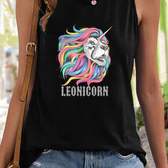 Animal Print Workout Tank Top Women's Activewear