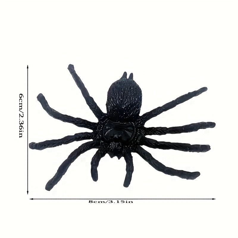 Plastic Artificial Spider Halloween Scary Playing Toy Party Props