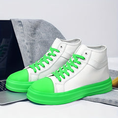 Men's High Top Canvas Shoes Comfy Non Slip Flats