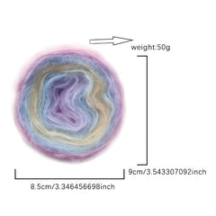Gradient Mohair Wool for Crocheting & Knitting, Soft & Colorful