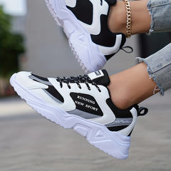 Thick Sole Shock Absorption Mesh Chunky Sneakers
