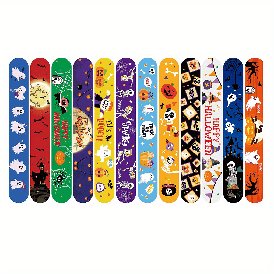 Halloween Party Favor Bracelets Colorful Wristbands for Kids