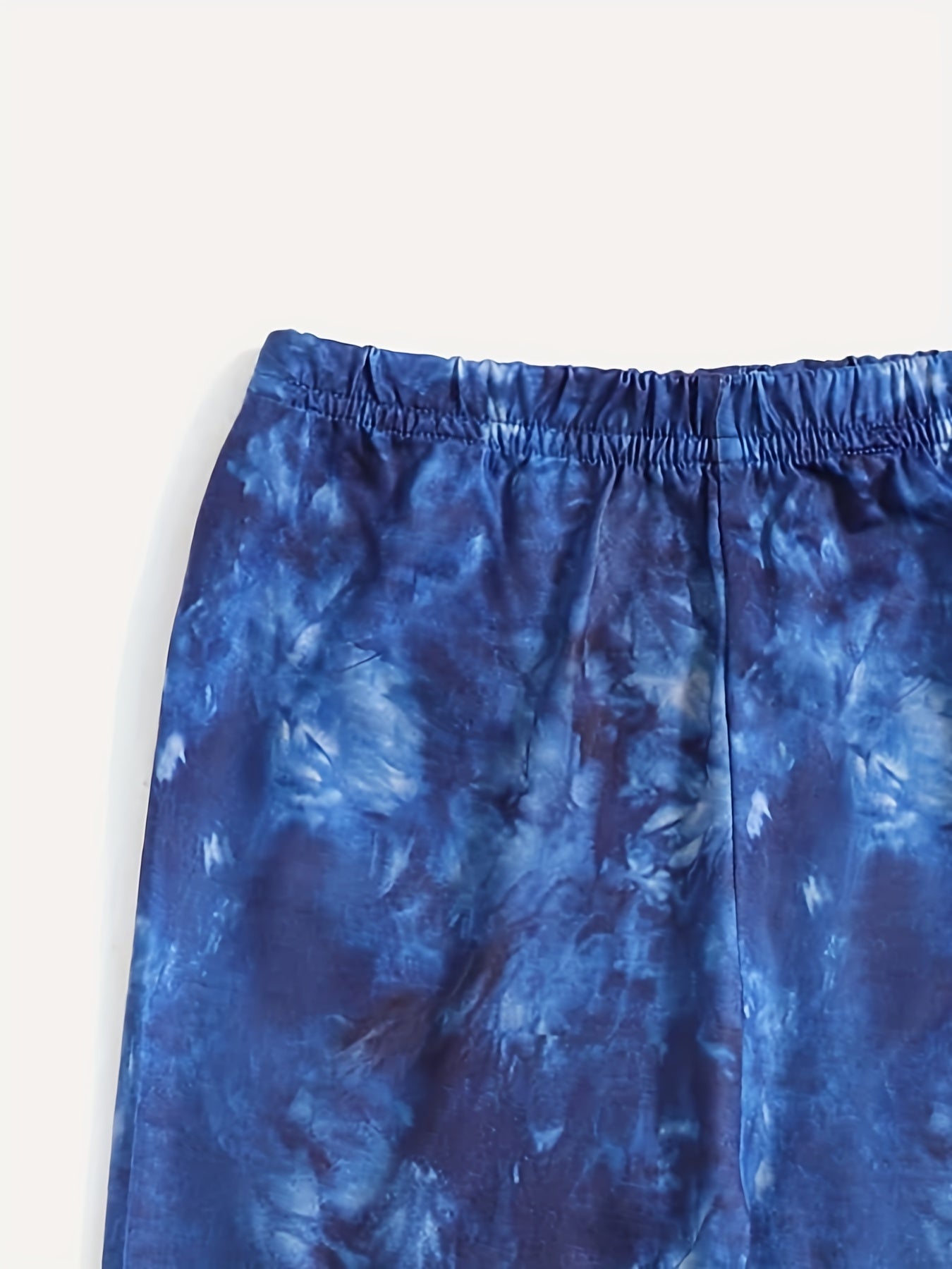 Toddler Girls Tie Dye Graphic Elastic Waist Biker Shorts