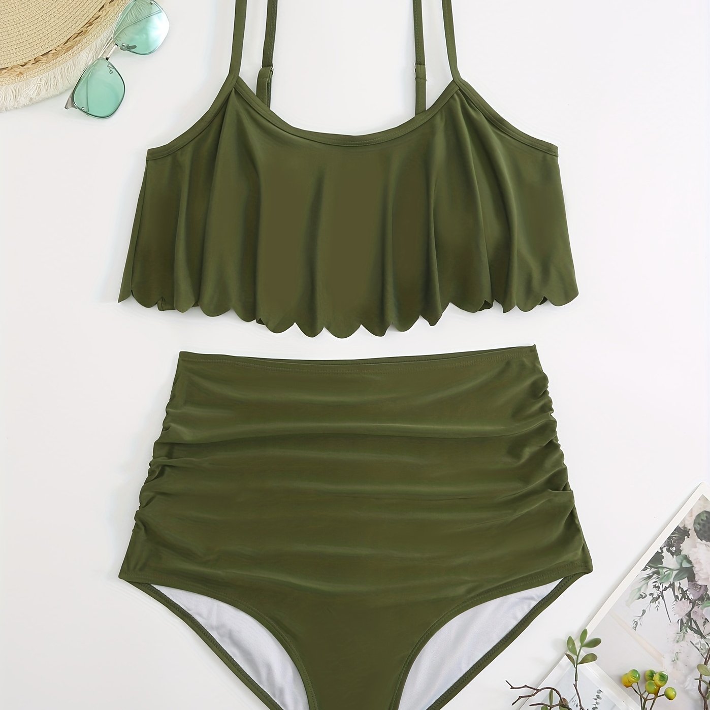 High Waist Bikini Set Women's Plus Swimsuit Set