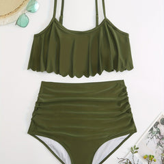 High Waist Bikini Set Women's Plus Swimsuit Set