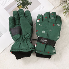 Kids Skiing Gloves Waterproof Winter Warm Gloves for 2-6 Years Old