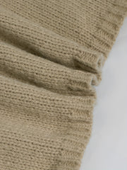 Casual Sweater Women's Plus Solid One Shoulder Jumper