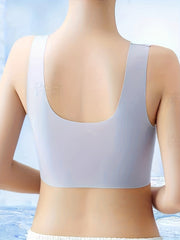 3pcs Lace Wireless Bras Comfy Push Up Seamless Bra Women's Lingerie