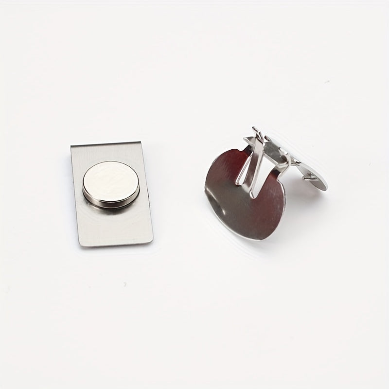 Magnetic Tie Clip Stainless Steel Shirt Tie Clips