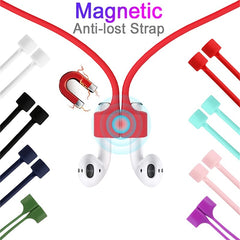 Colorful Magnetic Anti Lost Straps for AirPods Soft Silicone Sports Lanyard