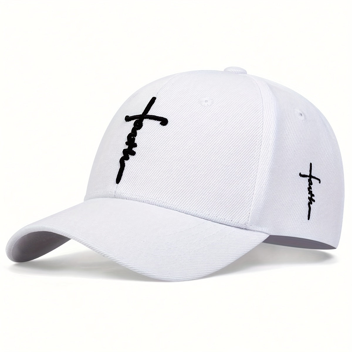 Men's Cross Baseball Cap Outdoor Sun Hat Adjustable Casual Hat