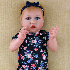22 inch Washable Reborn Doll with Implanted Hair