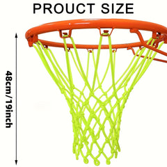 Luminous Basketball Net Night Light Solar Energy Nylon Outdoor Portable