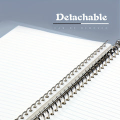 A5 B5 54 Sheets PP Multicolor Coil Loose leaf Notebook
