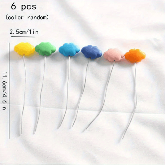 6pcs Doll House Mini Colored Balloons Cake Row Balloon Decoration