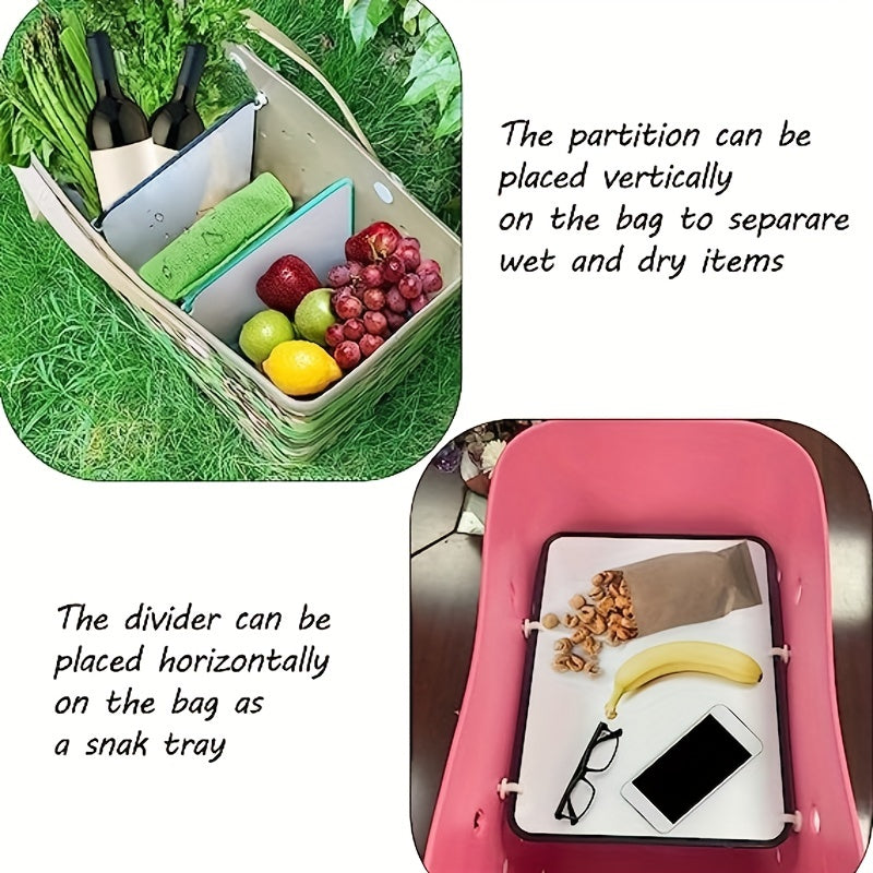 Waterproof Divider Tray for Beach Bag Rubber Bogg Bag Accessory