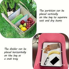 Waterproof Divider Tray for Beach Bag Rubber Bogg Bag Accessory