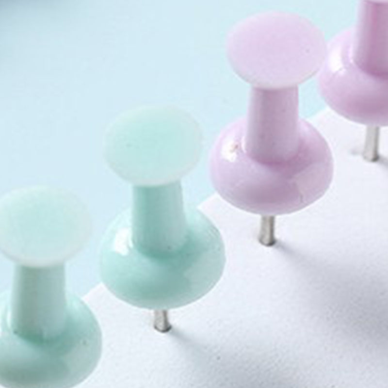 100pcs Macaroon Colored Push Pins for Bulletin Board