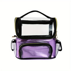 Clear Makeup Brush Case Stand Holder Cup Travel Professional Cosmetic Bag