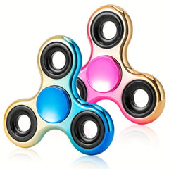 2pcs FIGROL Metal Feel Spinner Toys Stainless Steel Bearings Multicolor Pink