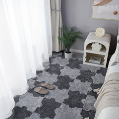 Thickened Plush Shag Puzzle Floor Mat Bay Window Seat Carpet