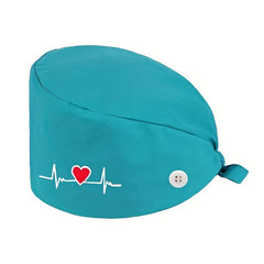 Work Cap Unisex Adjustable Working Hat With Sweatband Solid Surgical Caps