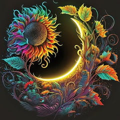 Diy 5d Diamond Painting Landscape Art Full Round Diamond Embroidery Ornament