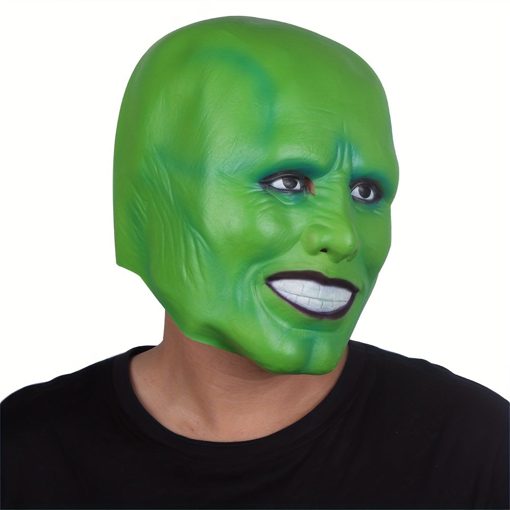 Men's Halloween Clown Face Mask Green Joker Mask