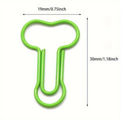 21pcs Cartoon Shaped Paper Clips Office Stationery Special Plastic Clips