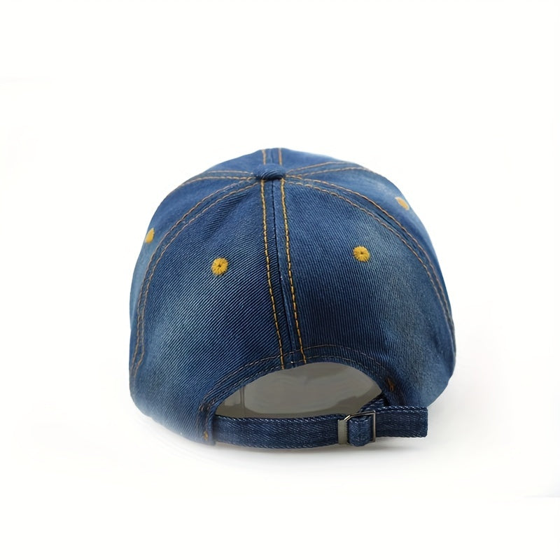 Unisex Sunshade Baseball Cap with Artificial Diamond