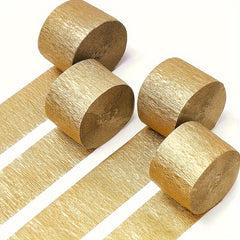 1pc Golden Twist Paper Streamer for Party and Wedding Decoration