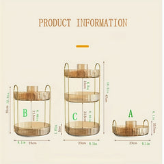 360 Rotating Makeup Organizer High Capacity Clear Make Up Storage