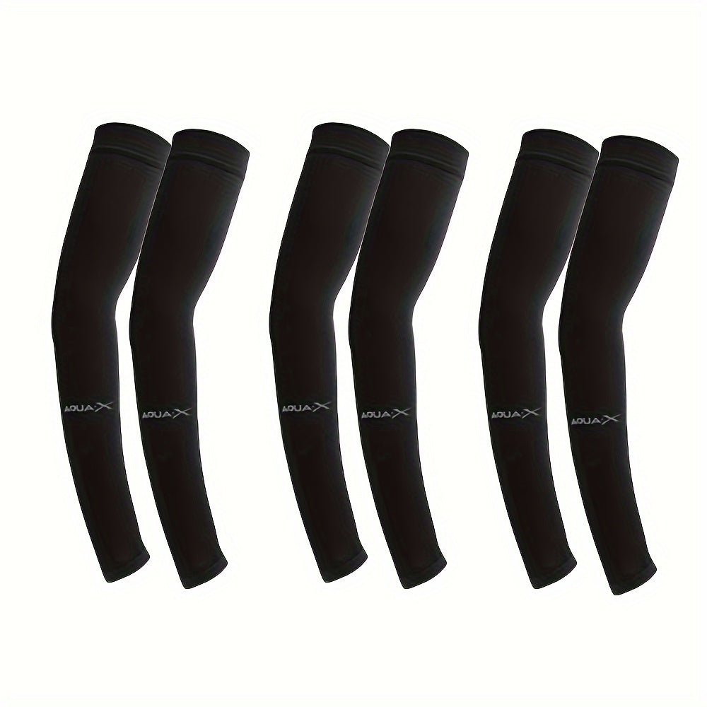 6 Pairs Sun Protection Sleeves Cooling UV Protection for Outdoor Activities
