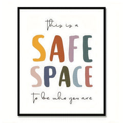 Safe Space Wall Hanging Therapy Office Wall Decor