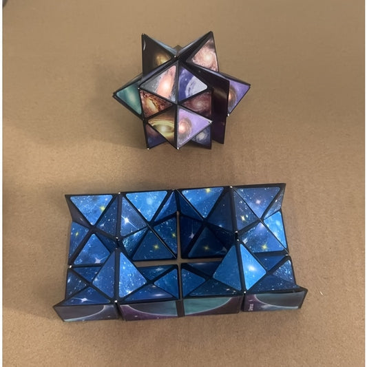 Infinite Transforming Cube Star Shaped Toy Educational Flip Puzzle
