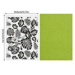 Chelonian Leaf Pattern Plastic Cutting Dies for Card Making