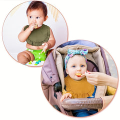 9pcs Baby Muslin Bibs Drool Bandana Soft Adjustable Bibs For Newborn