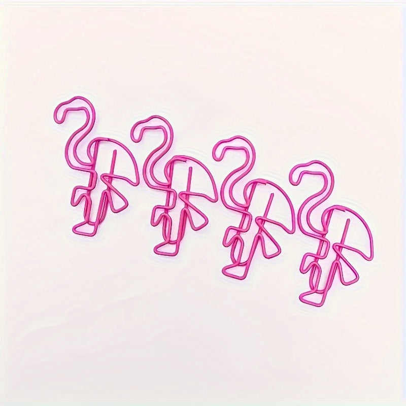 Rose Red Flamingo Corner Paper Clips Pack